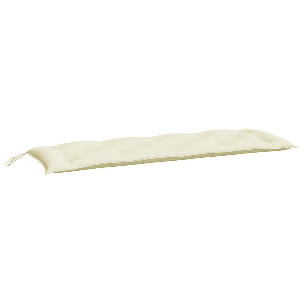 Coussin de banc de jardin crème 150x50x7 cm tissu oxford P116 - Image 1