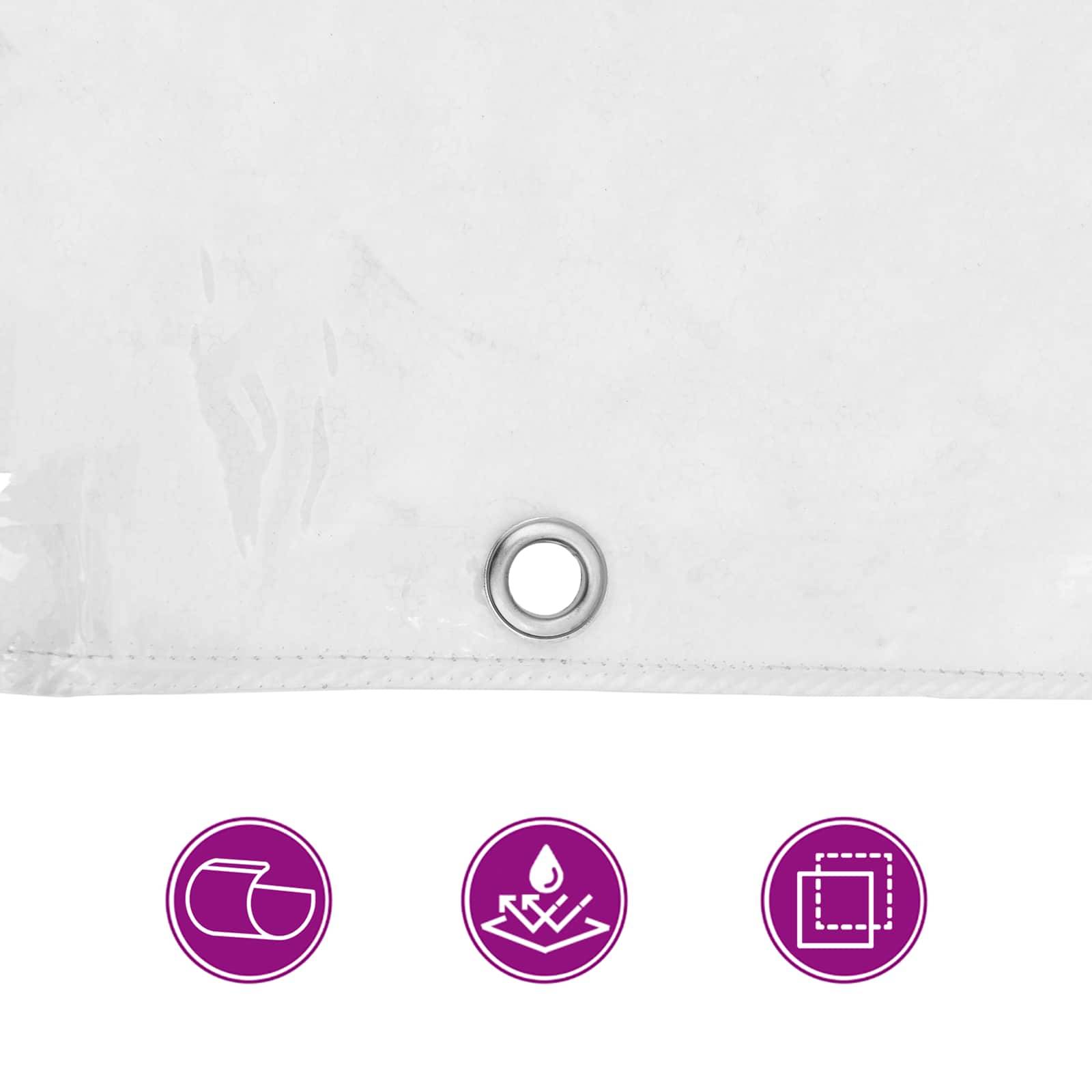 Vidaxl - Couverture pour plantes 4 x 5 m PVC Transparent vidaXL 3429352 - Image 7