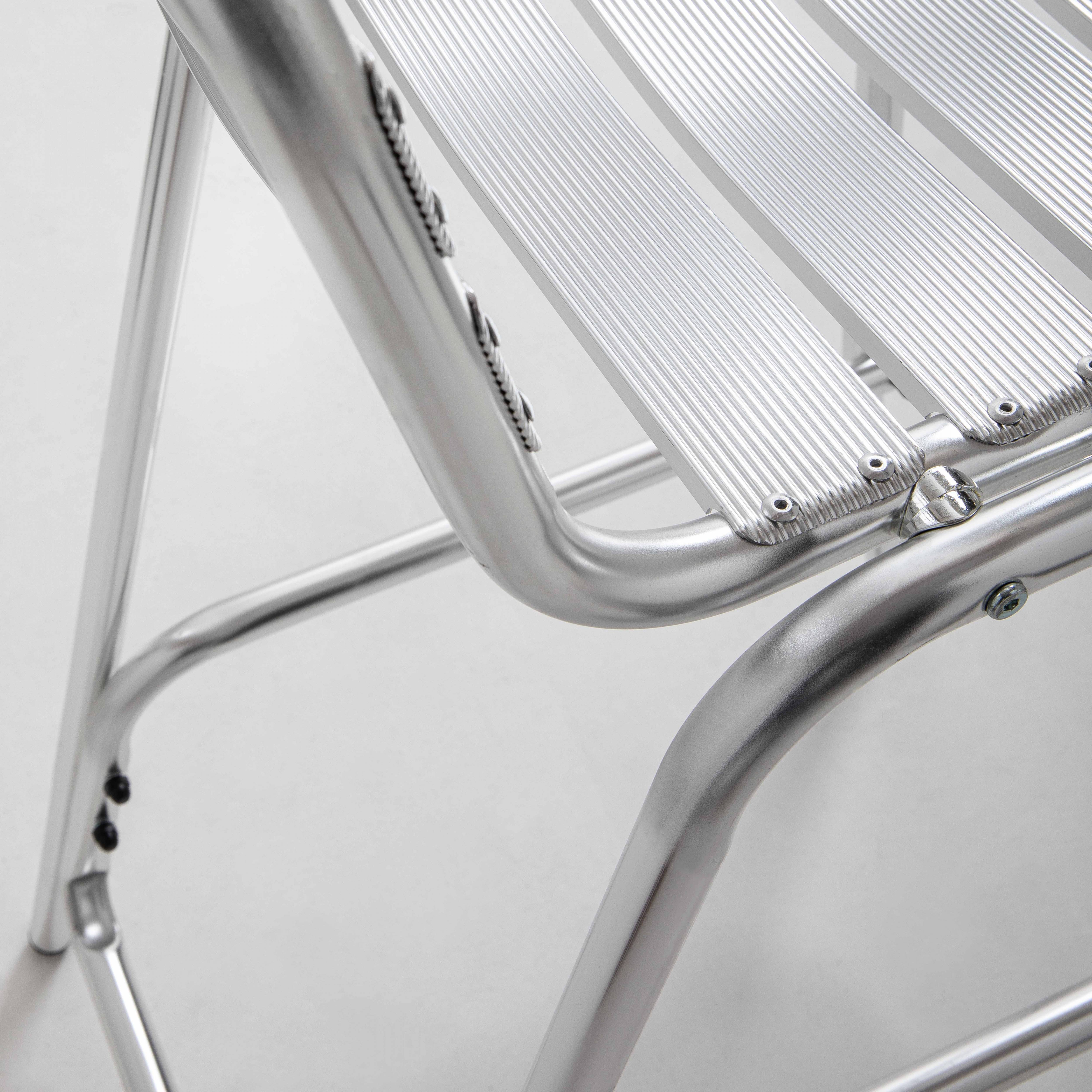 Oviala - Chaise haute en aluminium gris Soho - Oviala - Imagen 6