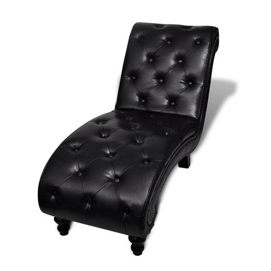 Bain de soleil - Transat - Chaise longue Marron Similicuir - MEUBLE PRO - Image 1