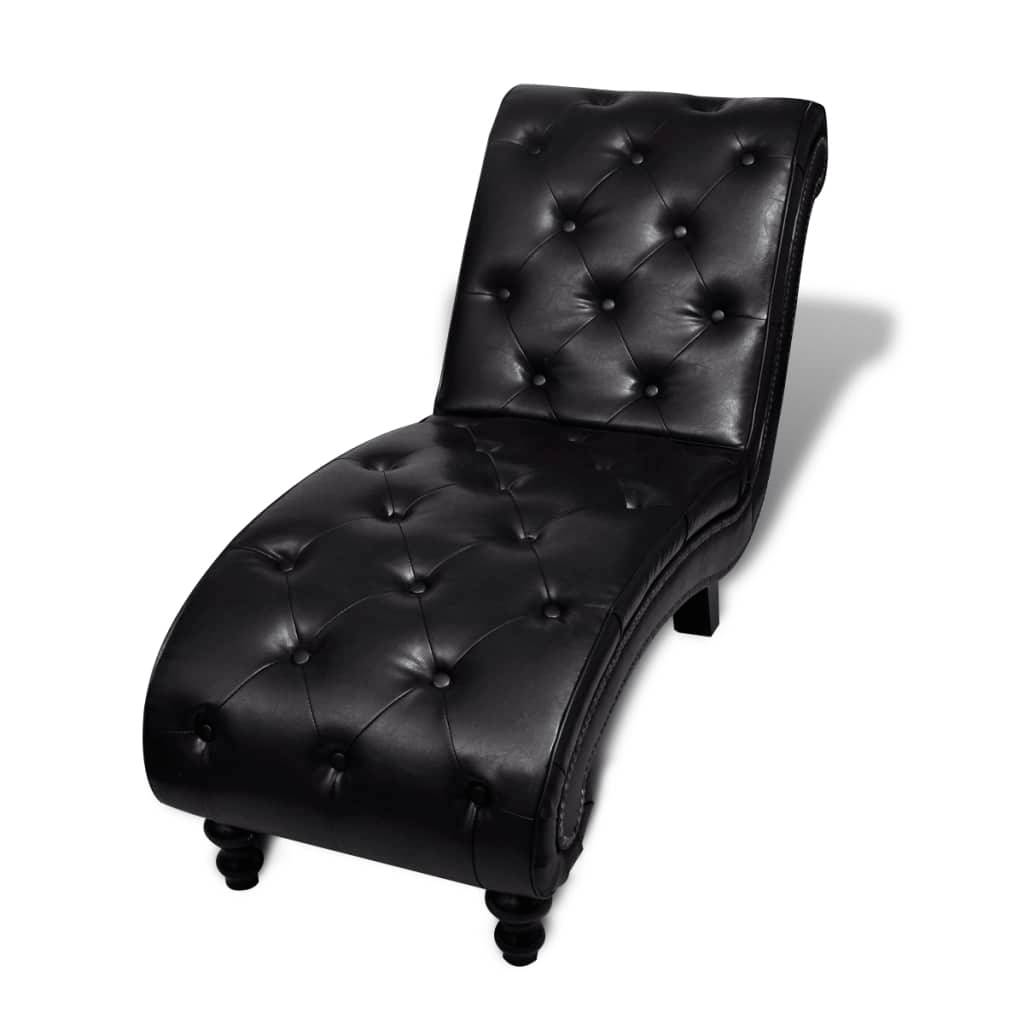 Bain de soleil - Transat - Chaise longue Marron Similicuir - MEUBLE PRO - Image 1