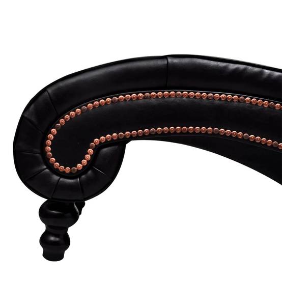 Bain de soleil - Transat - Chaise longue Marron Similicuir - MEUBLE PRO - Image 5