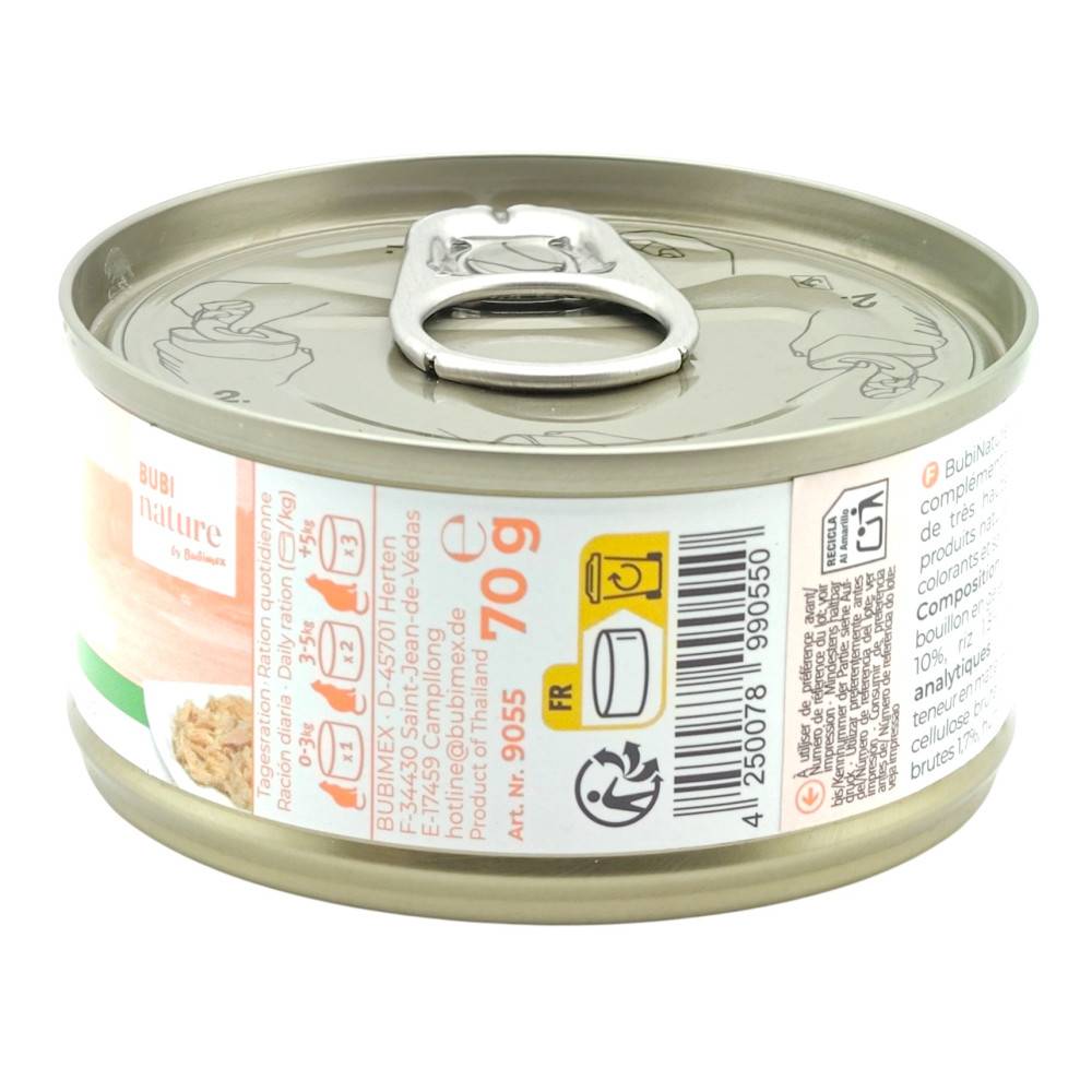 Bubimex - Pâtée en gelée pour chat au thon et au saumon Bubimex Bubi Nature - 70 g - Image 5