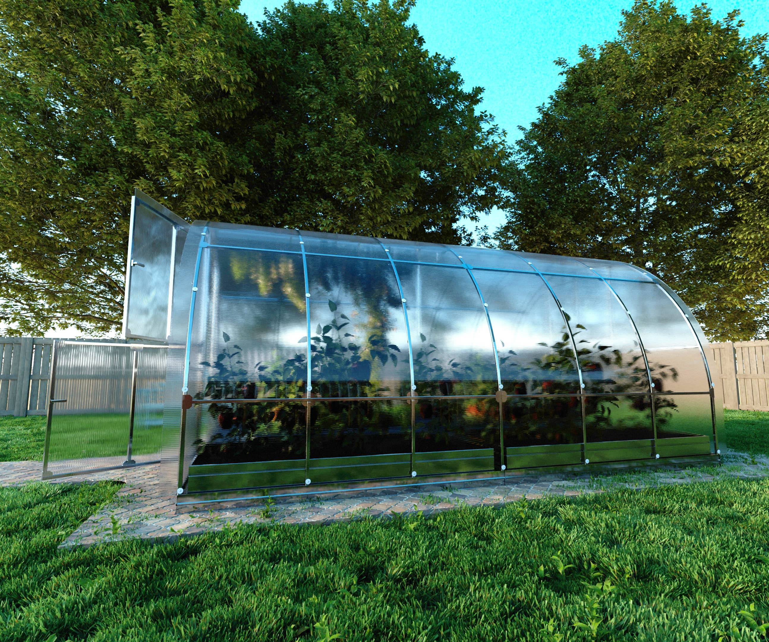 KLASIKA GREENHOUSES - Serre de jardin KLASIKA TUBE EXTRA 3 x 4 m (12 m²), 4 mm avec revêtement en polycarbonate - Image 3