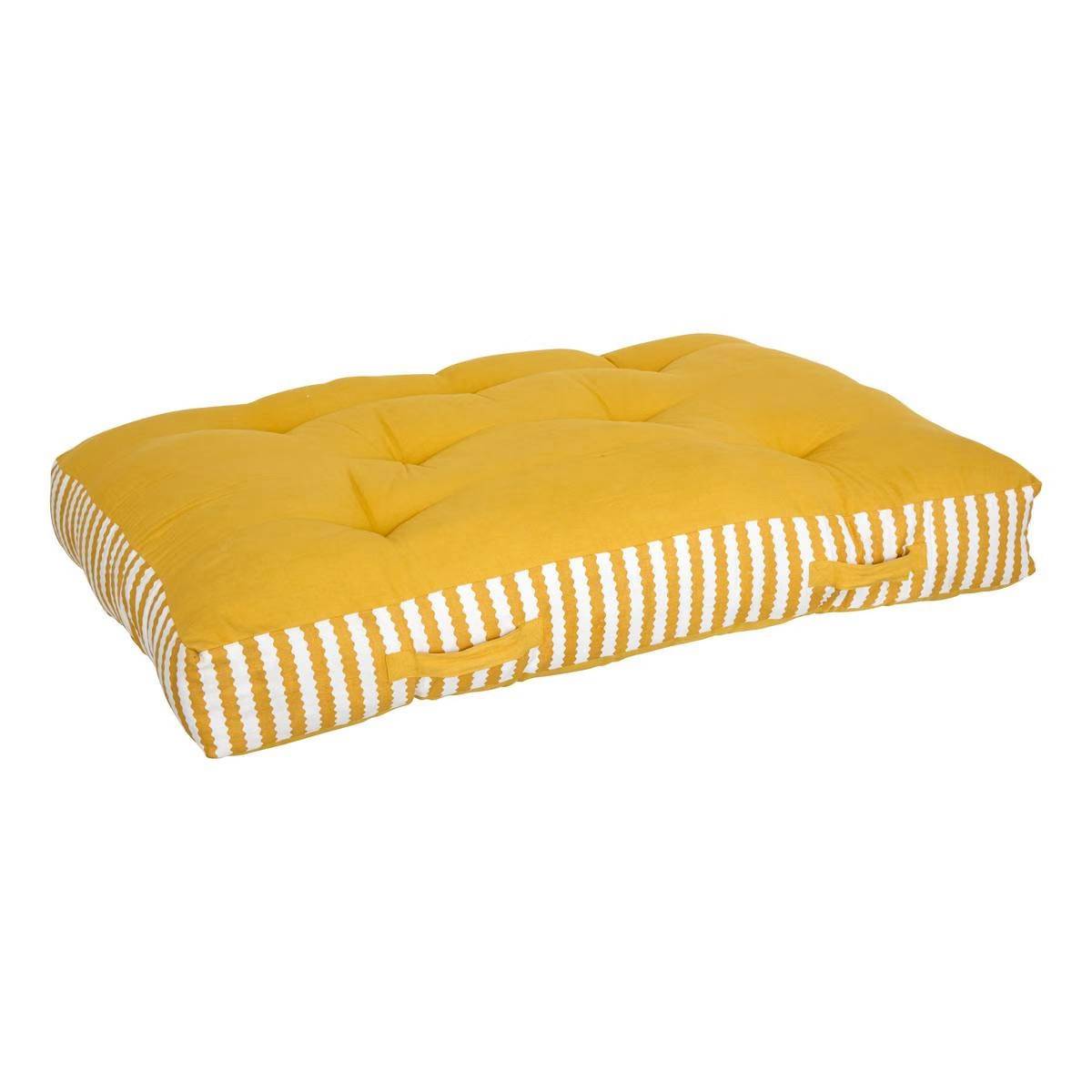 Coussin Palette Extérieur "Poolside" 80x120cm Jaune - Image 1
