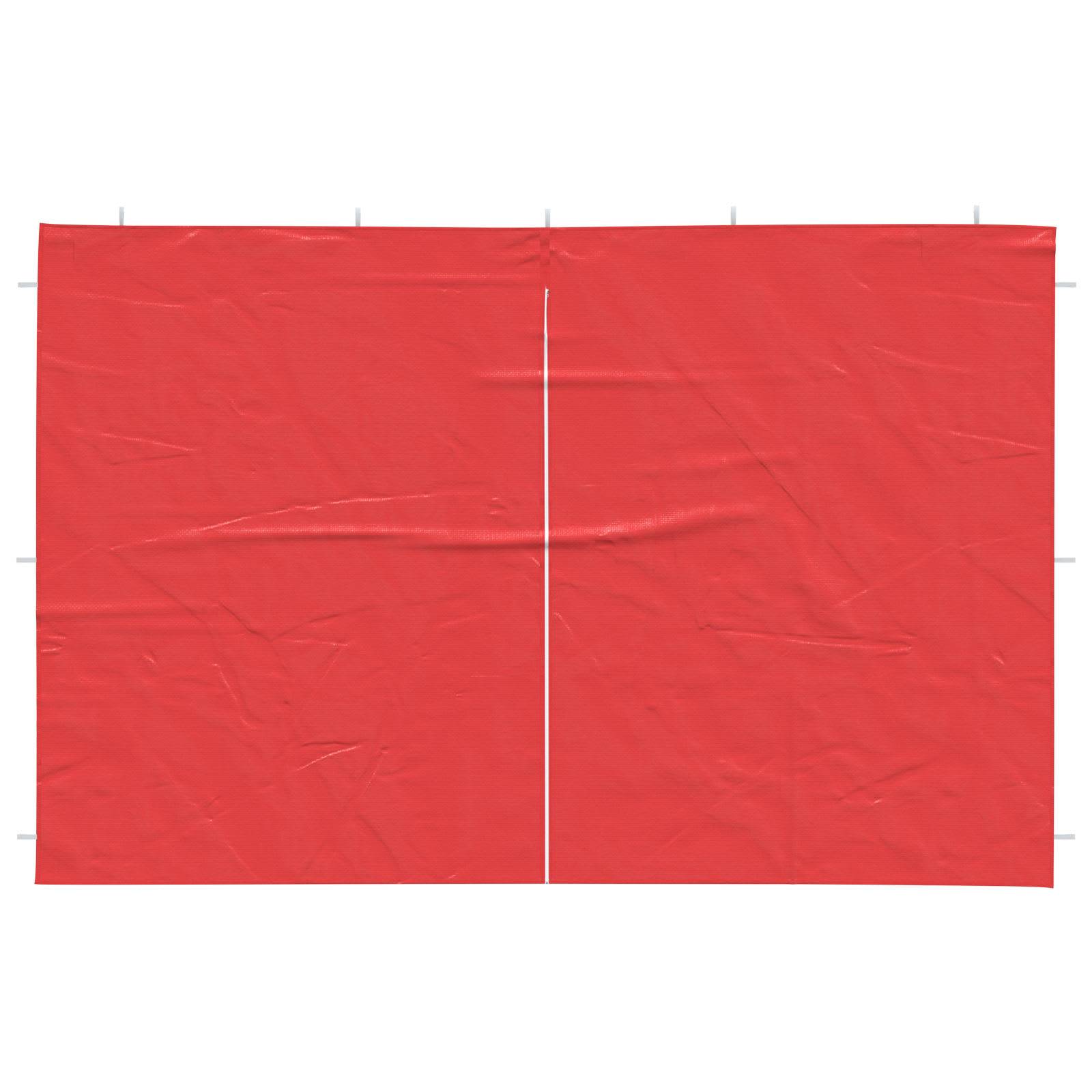 Murs de tente de fête PE et acier rouge 300 x 195 cm - PANGIVO - Image 3