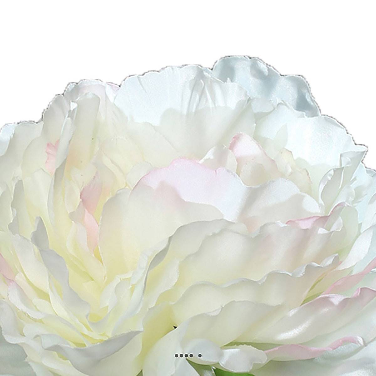 Artificielles - Pivoine artificielle crème Rose H 63 cm très belle tête - couleur: Rose-crème - Imagen 3