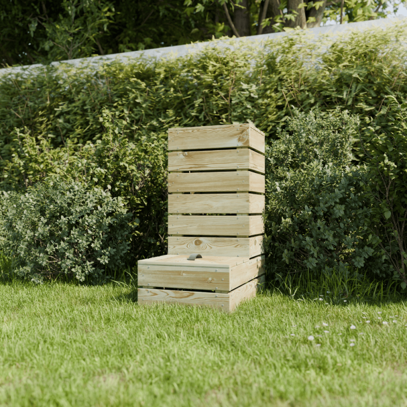 Cerland - Composteur en bois traité 40 x 60 x 81 cm Alto - Imagen 2