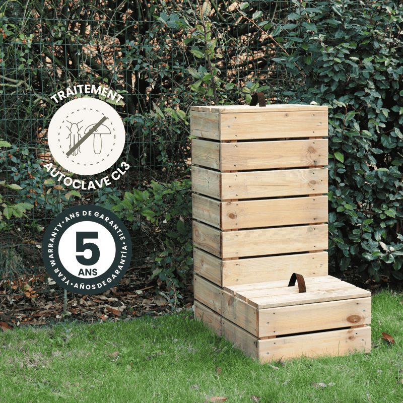 Forest Style - Composteur en bois traité 40 x 60 x 81 cm Alto - Image 3