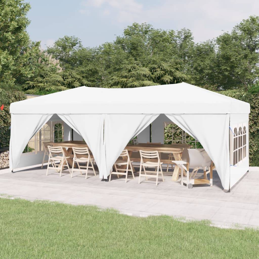 Maison Chic - Tonnelle de jardin - Tente de réception pliable avec parois Blanc 3x6 m - Meuble Pro - Imagen 2