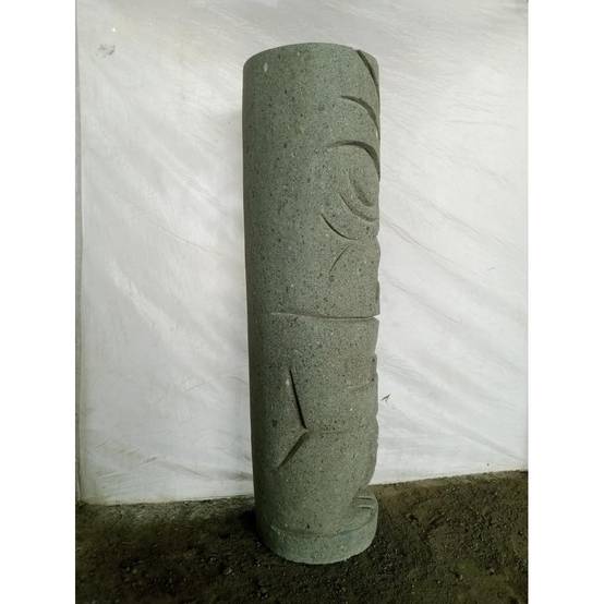 Wanda COLLECTION - Totem en pierre tiki statue de jardin 1m - Image 3