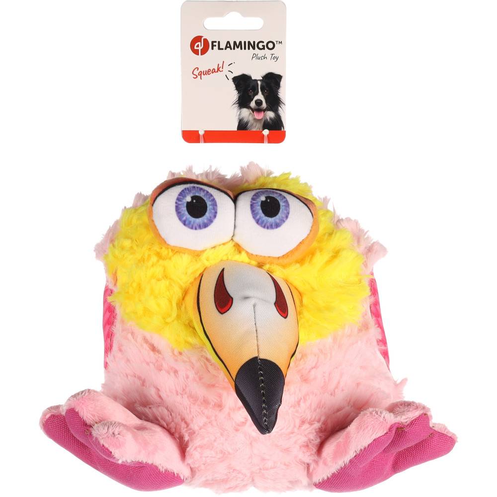 Jouet Flamant rose Snapz 20 cm pour chien - Image 4