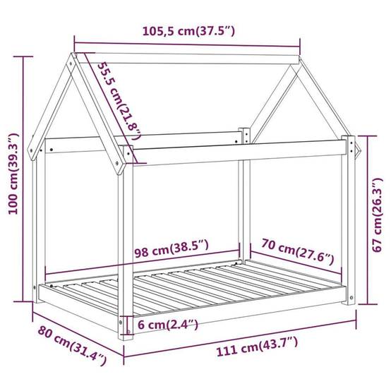 Panier bois blanc 111 x 80 x 100 cm - Prolenta premium p374.5 - Image 8