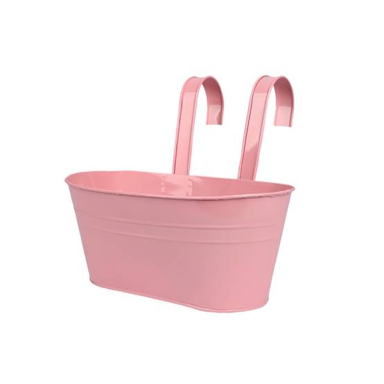 Pot de fleurs suspendu rose - MCBOSON - Image 2