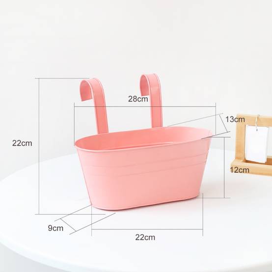 Pot de fleurs suspendu rose - MCBOSON - Image 6