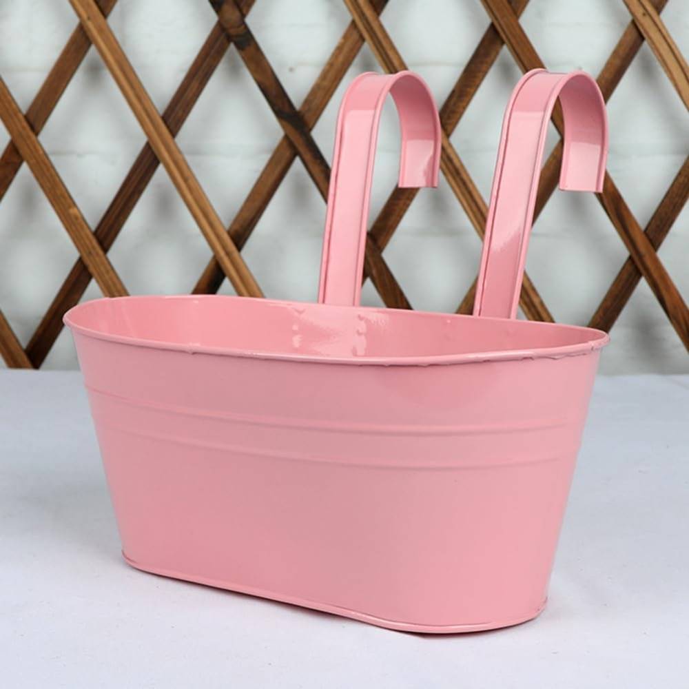 Pot de fleurs suspendu rose - MCBOSON - Image 3