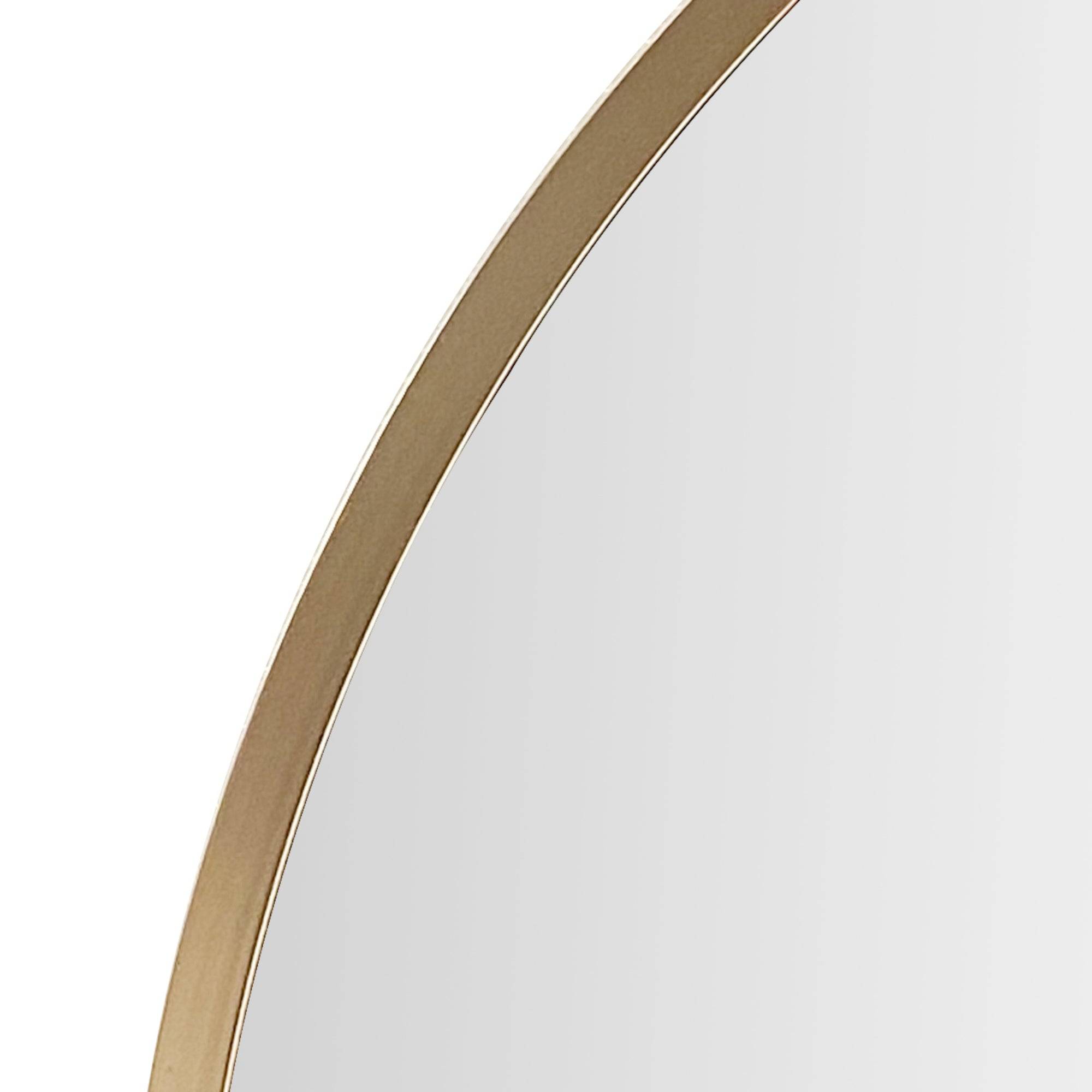 Helloshop26 - Miroir mural rond diamètre 40 cm doré - Imagen 4