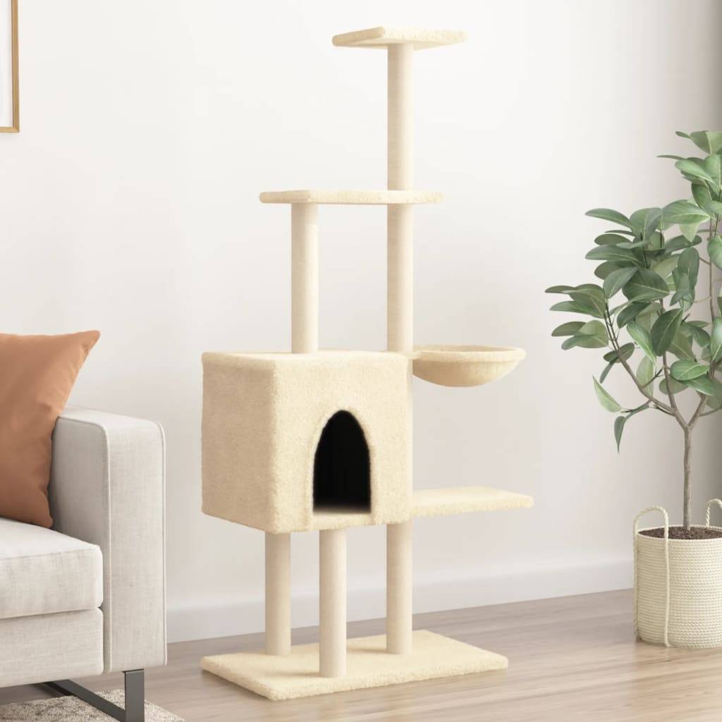 Arbre à chat Broughton Naturel 72 X 34,5 X 145 cm - P95018N - Image 1