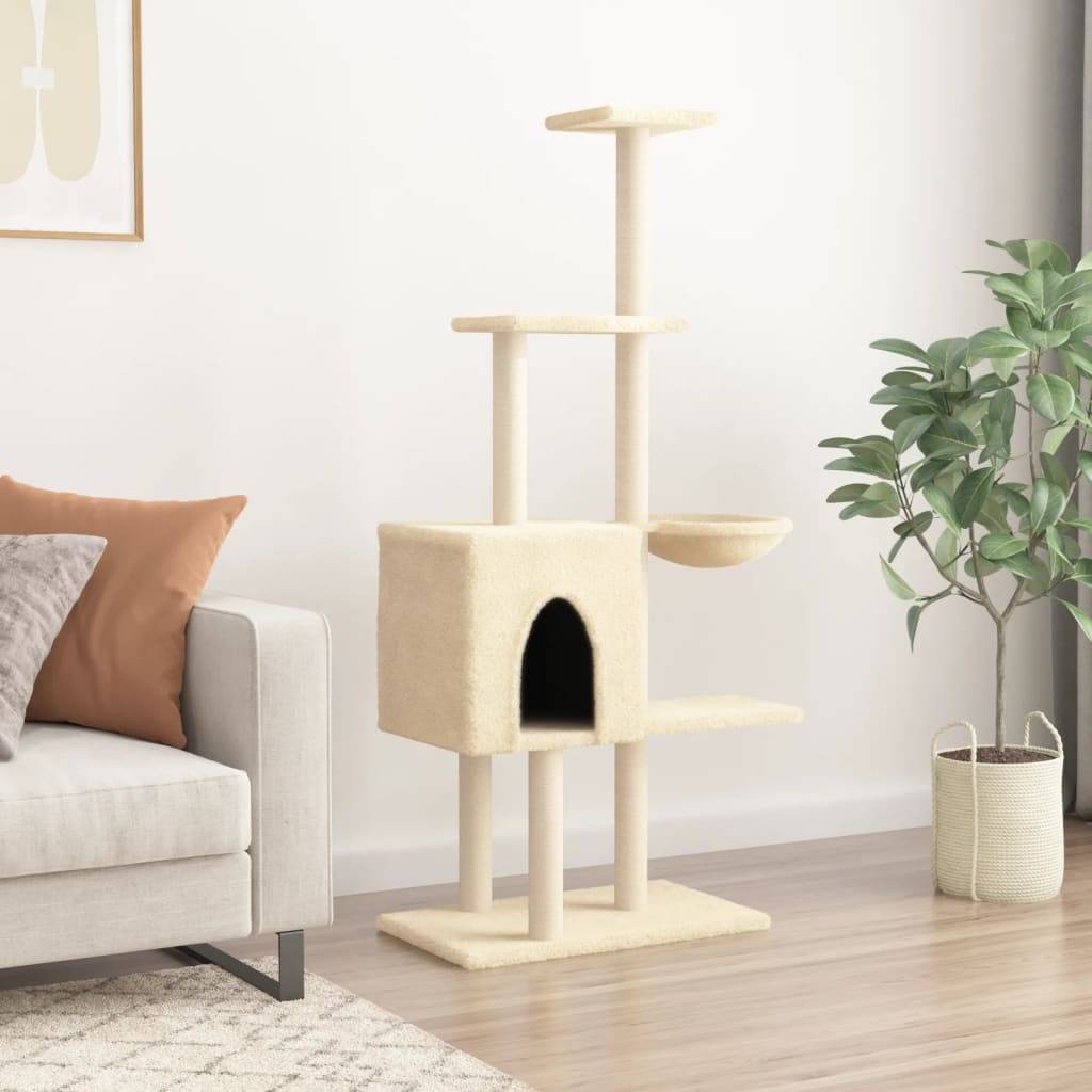 Arbre à chat Broughton Naturel 72 X 34,5 X 145 cm - P95018N - Image 3