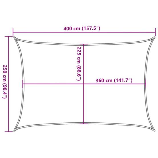 Maison Chic - Voile d'ombrage - Voile solaire 160 g/m² Vert foncé 2,5x4 m PEHD - Image 10