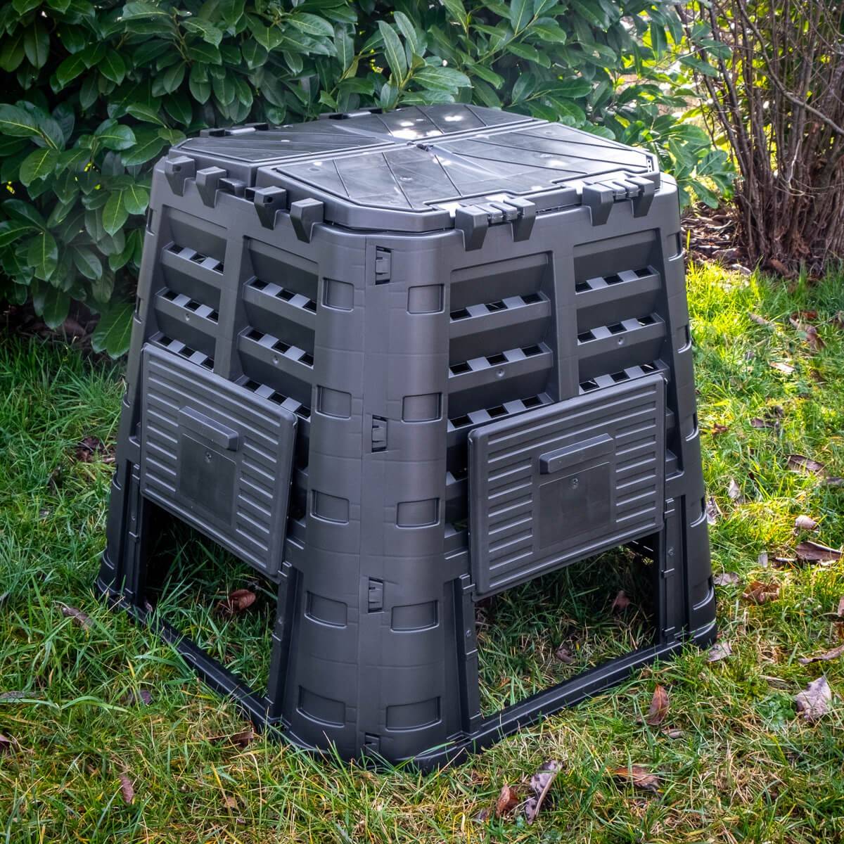 Composteur de jardin 480 Litres 93,3 x 93,3 x H80 cm KOMPOBOX BRIXO - Imagen 8
