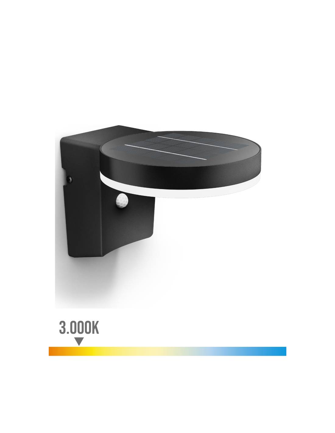 Applique Solaire Ronde Ultra-efficace, Ip44 1.3w, 250im 3000k, Lumière Chaude. Philips