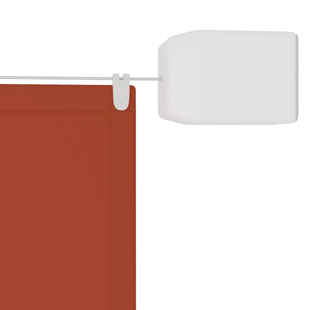 Helloshop26 - Auvent vertical 60 x 420 cm tissu oxford orange - Imagen 2