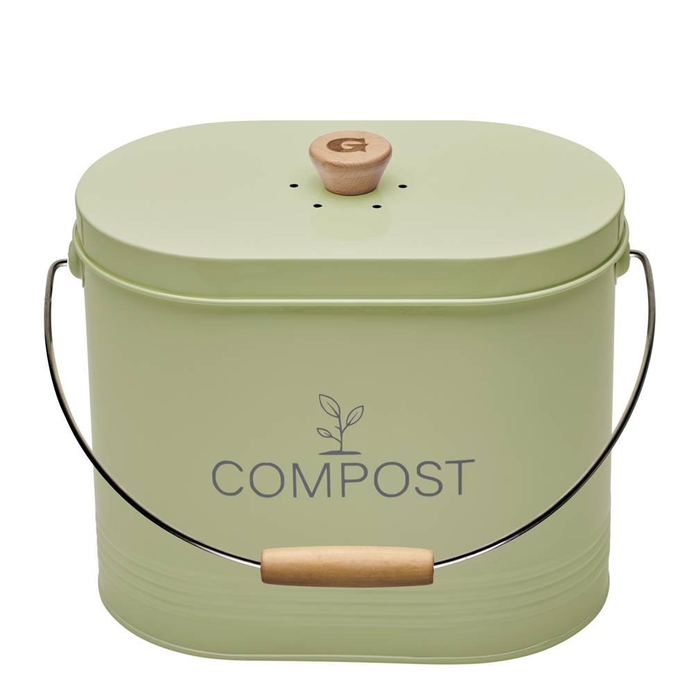 Guillouard - Cubo de compostaje ovalado verde 7L - Imagen 1