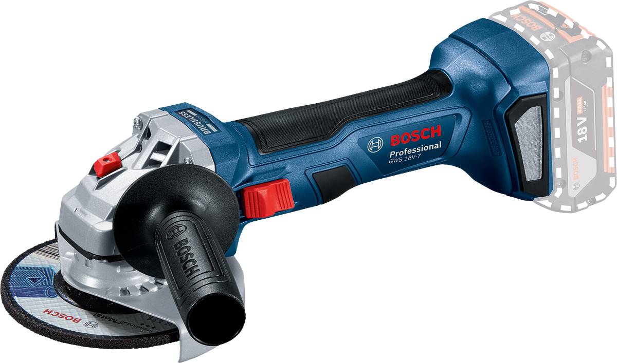 Bosch Professional - Meuleuse d'angle GWS 18V-7 (sans batterie ni chargeur) en coffret L-BOXX - BOSCH - 06019H9002 - Imagen 2