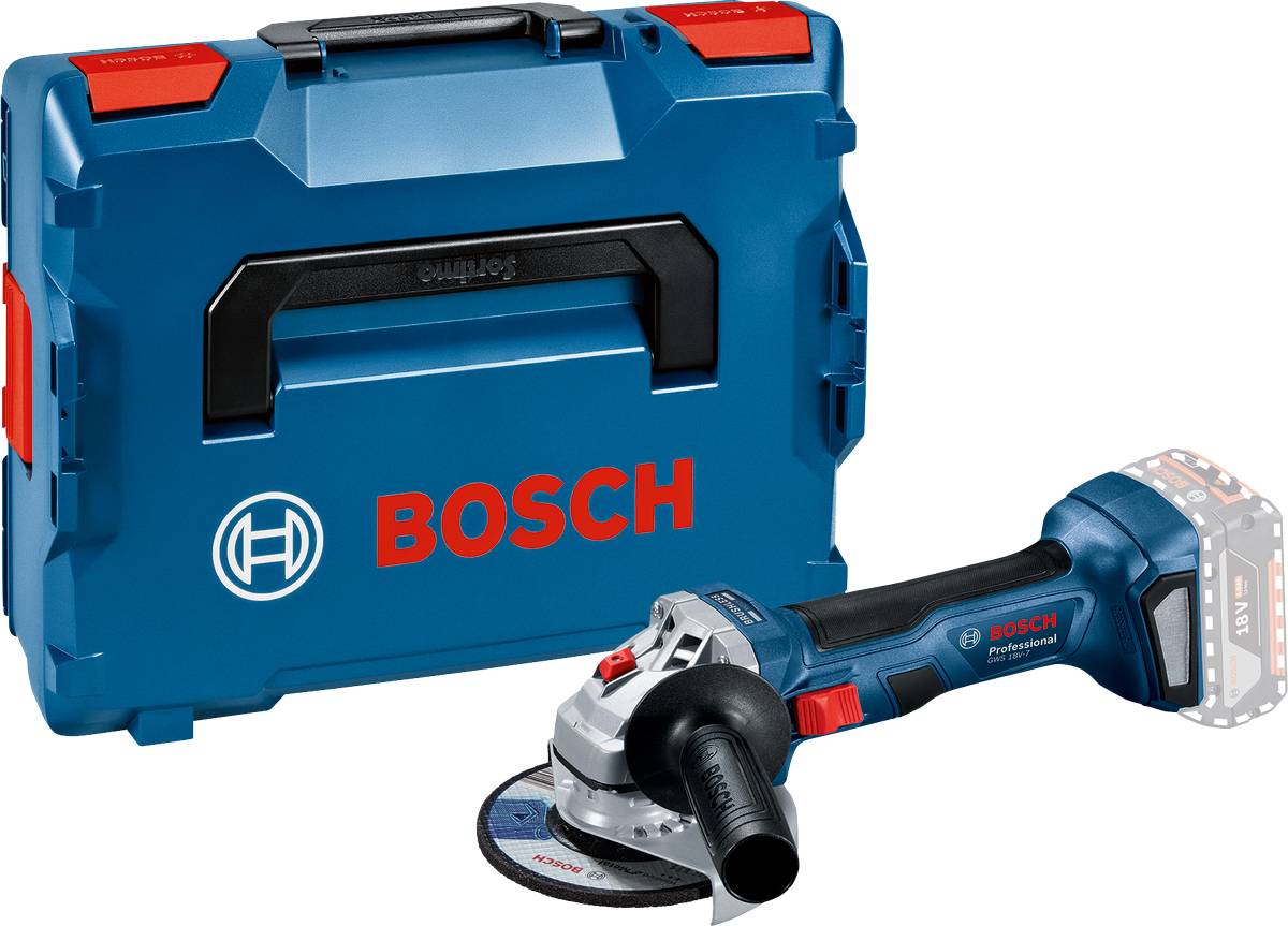 Bosch Professional - Meuleuse d'angle GWS 18V-7 (sans batterie ni chargeur) en coffret L-BOXX - BOSCH - 06019H9002 - Imagen 1