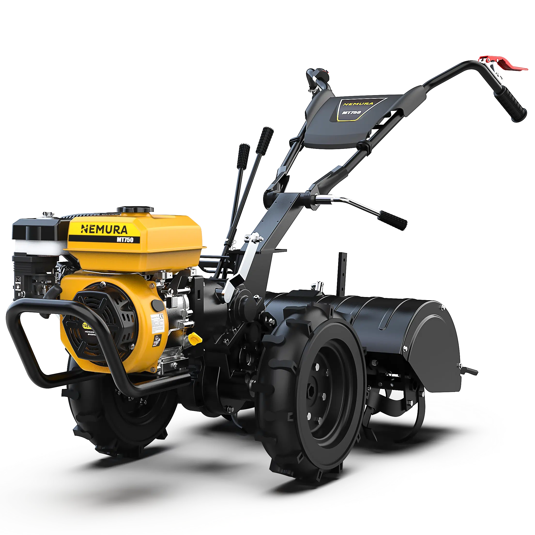 Motoculteur Fraise Arrière 4T Nemura 212cm3 - Largeur de travail 750mm - Double Marche Avant et Arrière - Image 4