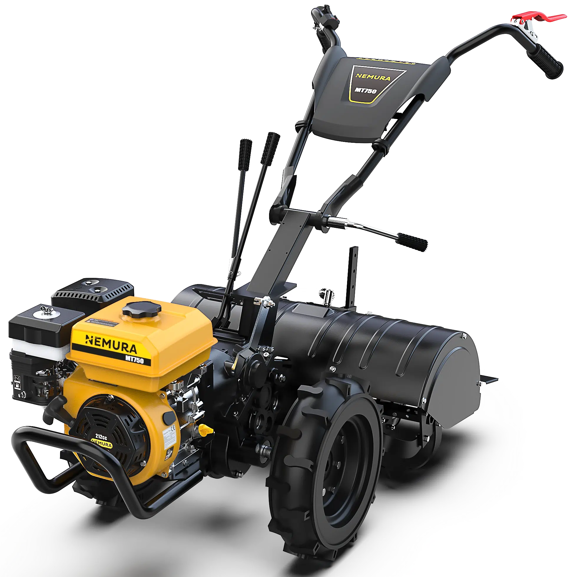 Motoculteur Fraise Arrière 4T Nemura 212cm3 - Largeur de travail 750mm - Double Marche Avant et Arrière - Image 1
