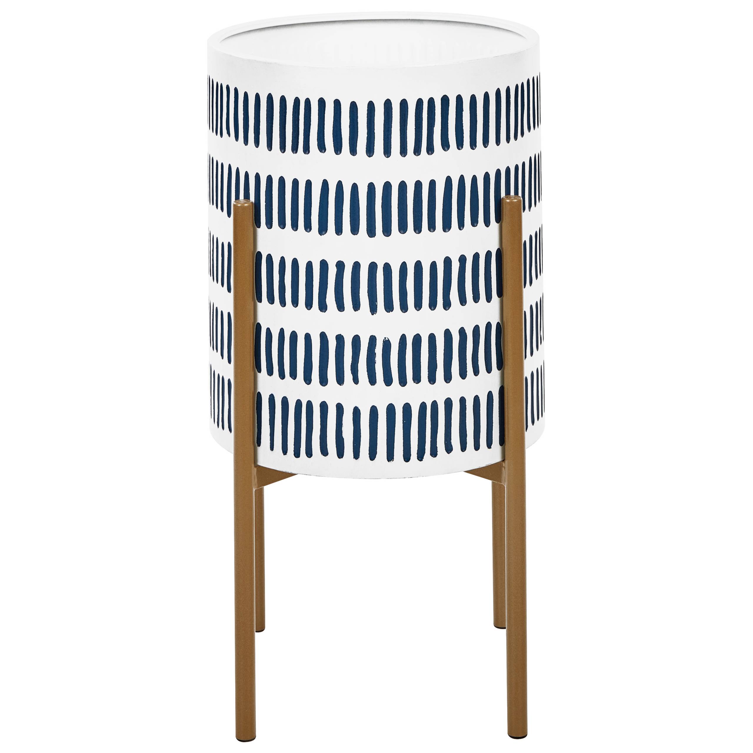 Beliani - Cache-pot d'intérieur Métal Blanc NEMOROSA - Beliani - Imagen 2