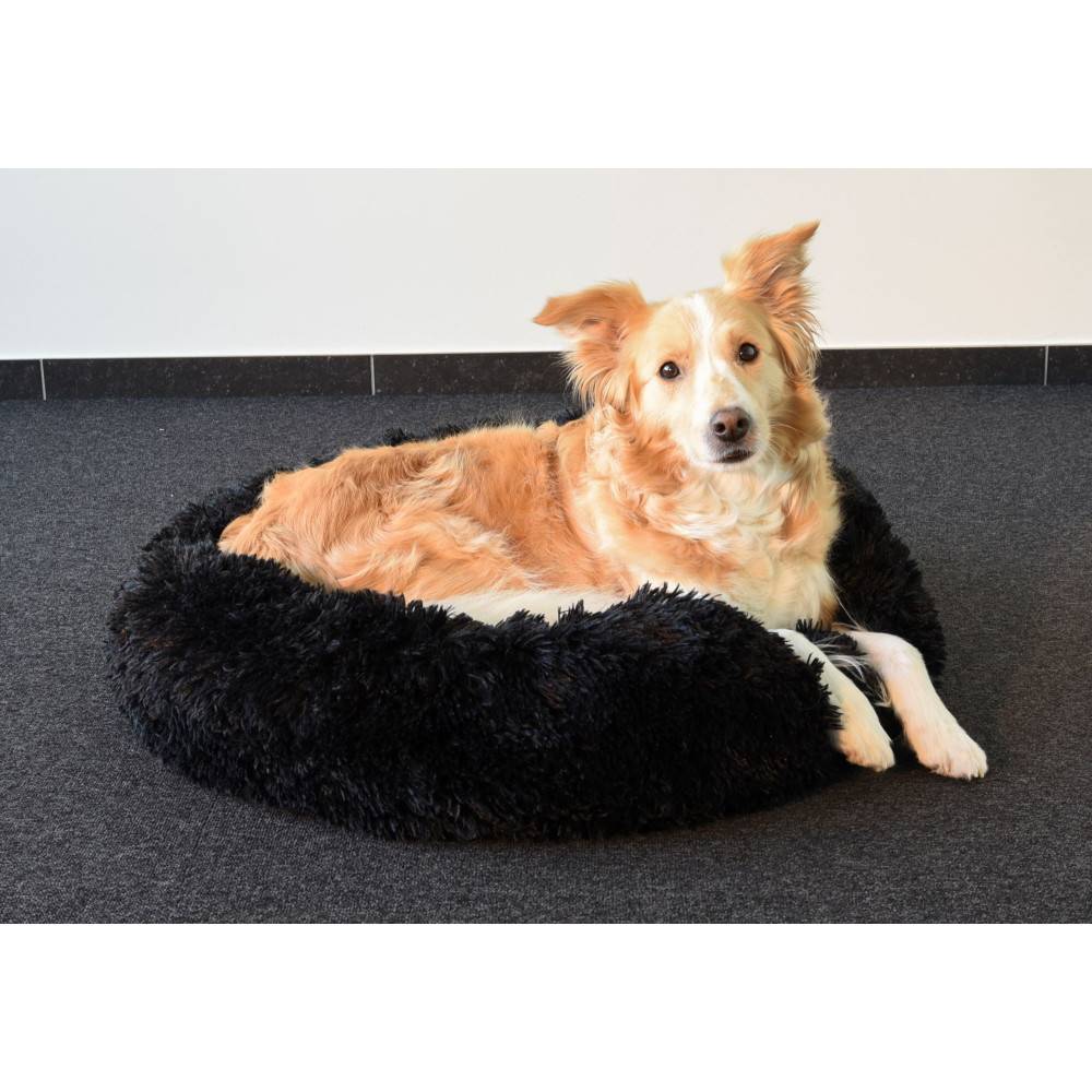 Coussin KREMS rond, noir ø 70 cm anti stress  apaisant pour chien - Image 3