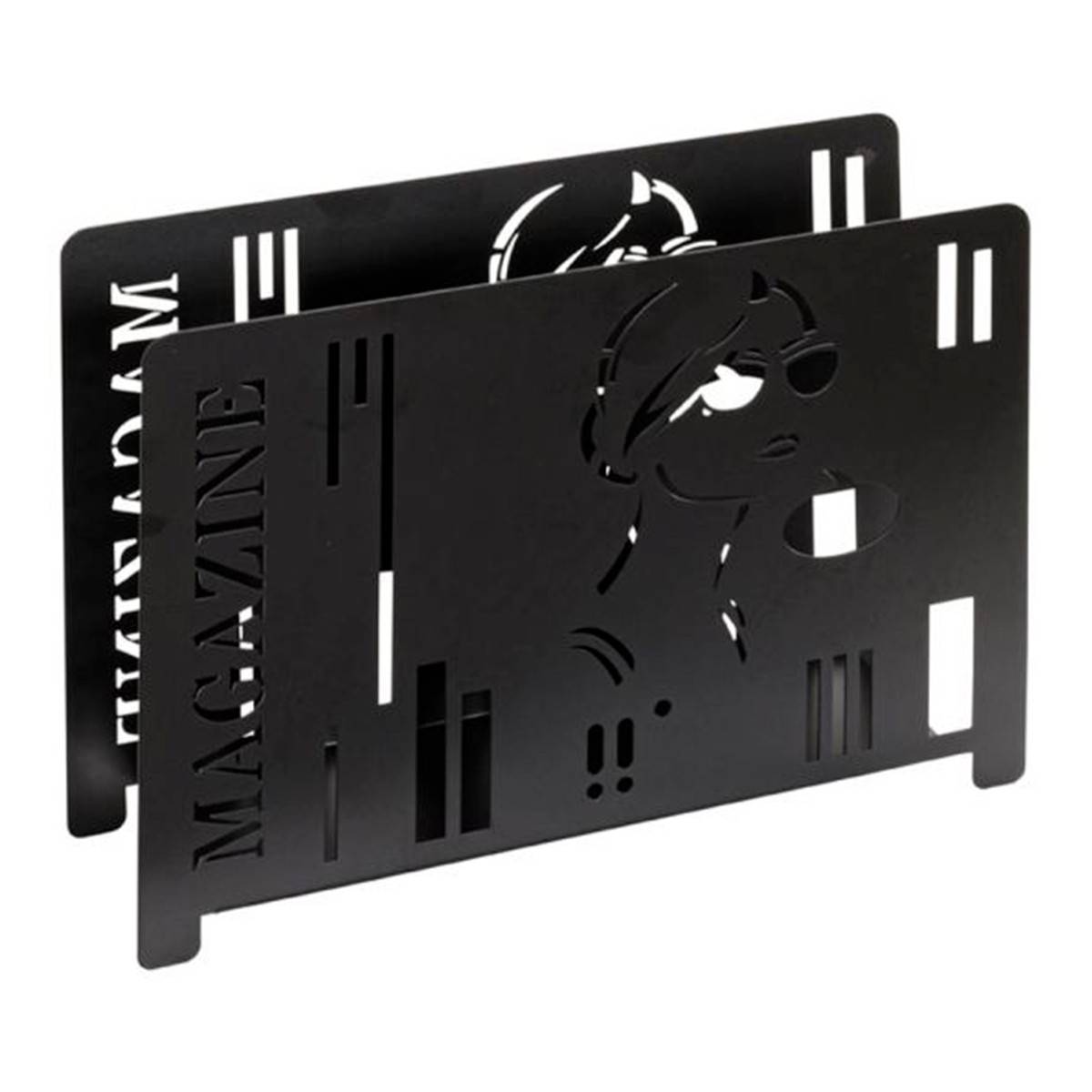 Porte-Revues Design "Magazine" 37cm Noir - Image 1