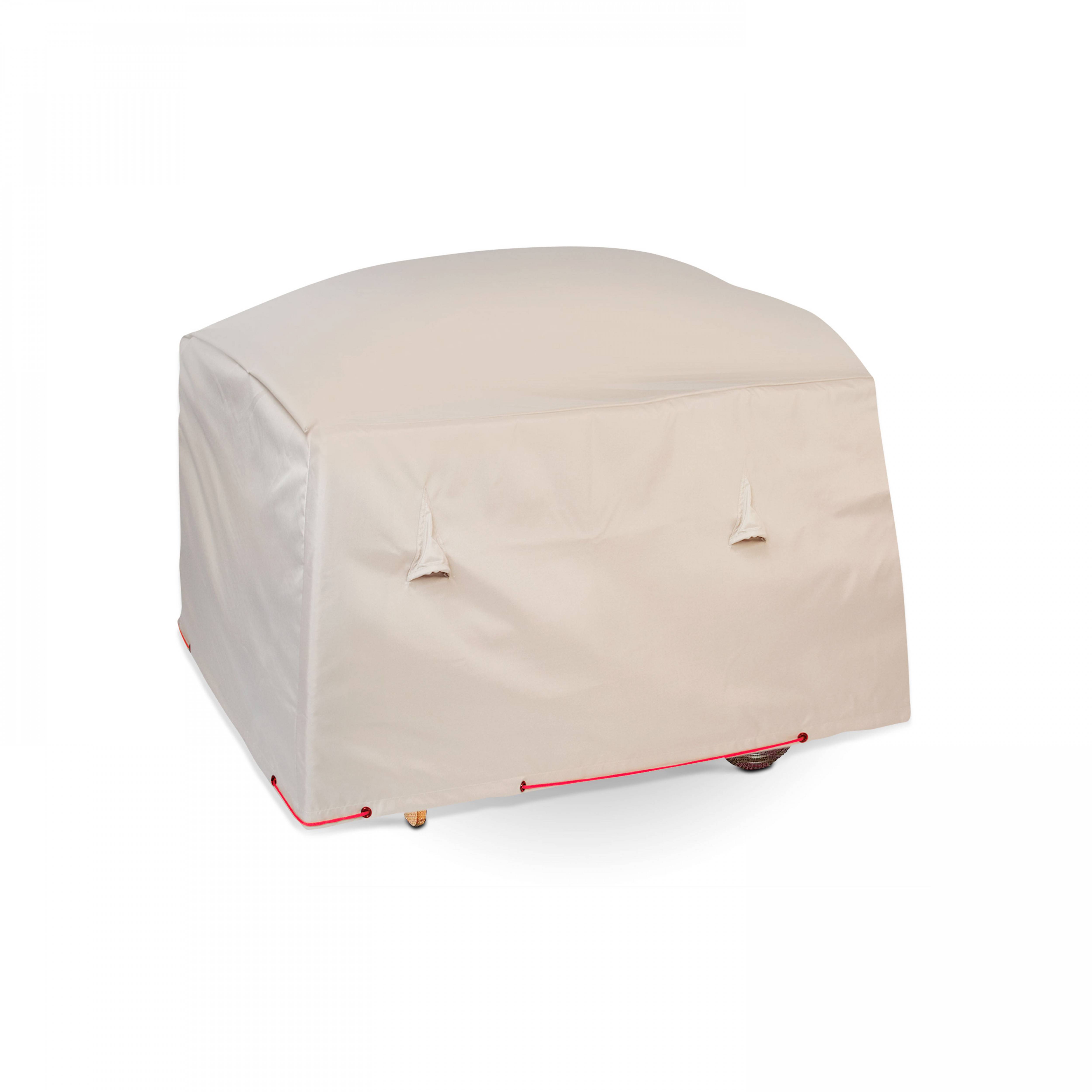 Oviala - Housse pour barbecue plancha polyester taupe 102x46x92 cm Cov'Up - Oviala - Imagen 1
