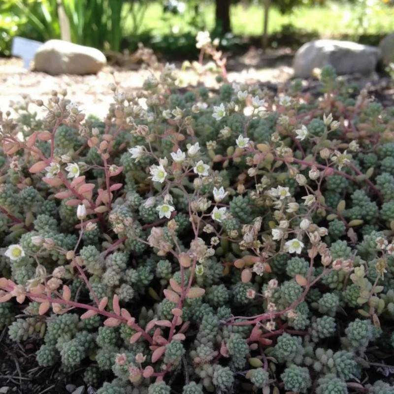 Orpin Rosenteppich, Sedum à fleurs Rose/ - feuillage Persistant - Godet