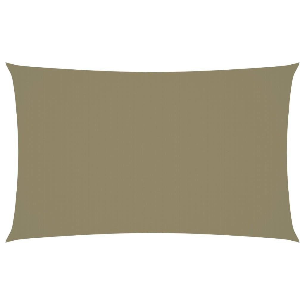 Helloshop26 - Voile toile d'ombrage parasol tissu oxford rectangulaire 3 x 6 m beige - Imagen 1