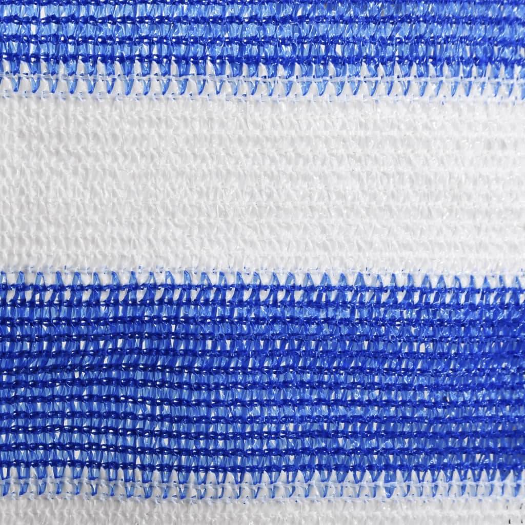 Helloshop26 - Écran de balcon brise pare vue protection confidentialité 75 x 300 cm PEHD bleu et blanc - Imagen 3