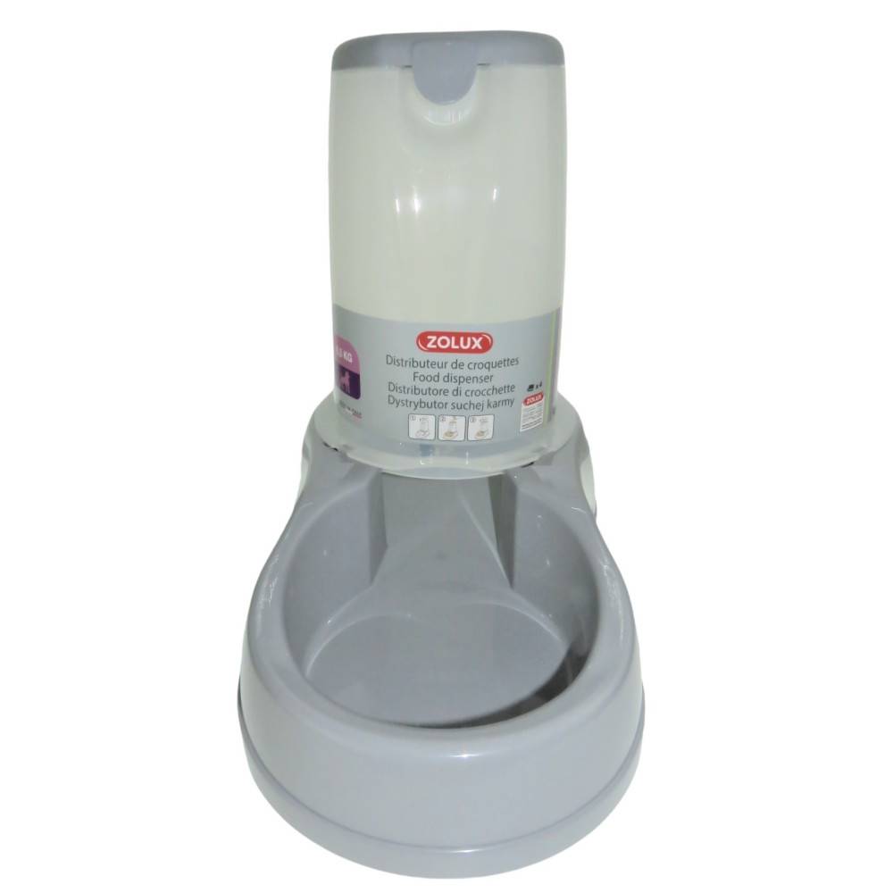 Distributeur de croquettes 6.5 kg, bleu en plastique, pour chien - Imagen 5