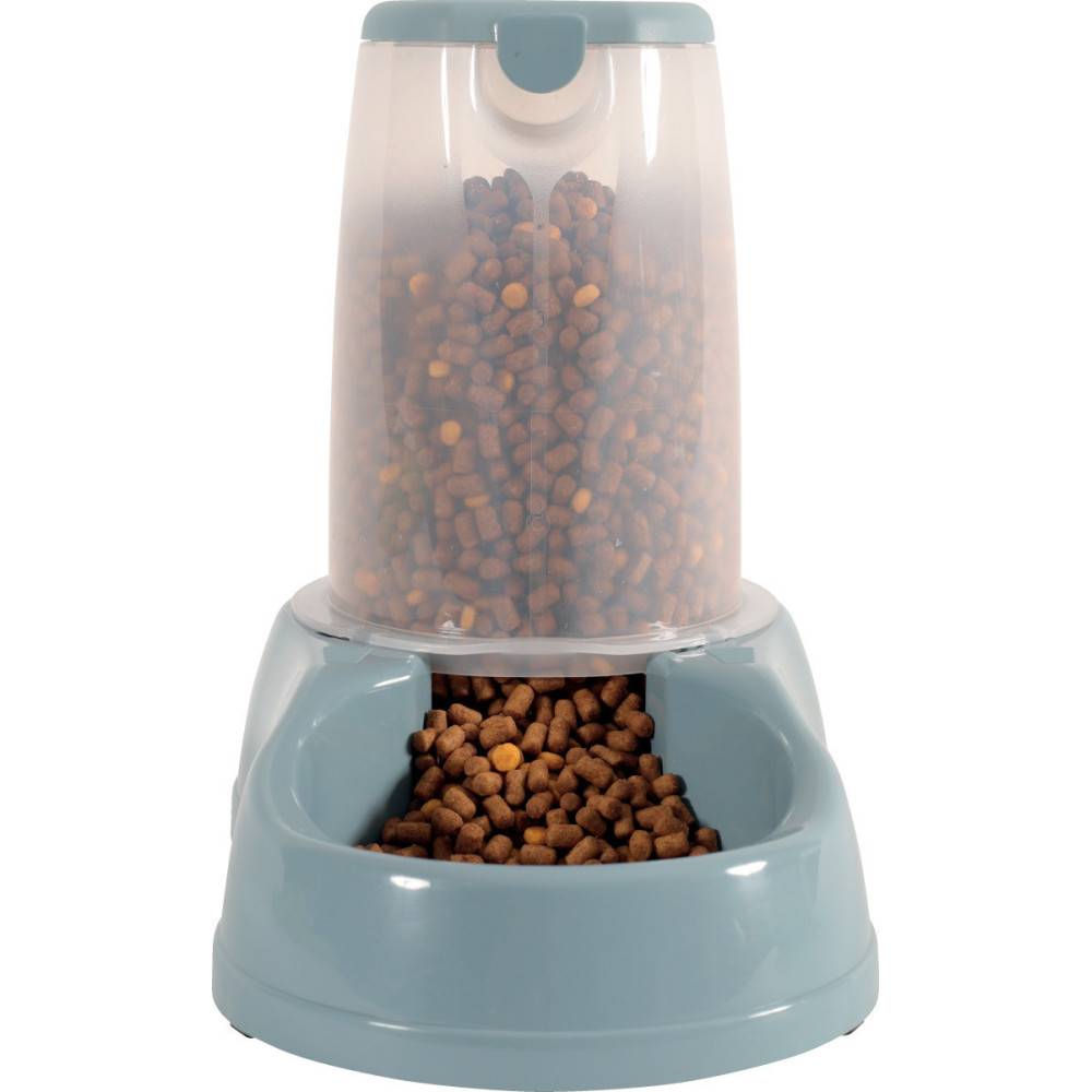 Distributeur de croquettes 6.5 kg, bleu en plastique, pour chien - Imagen 2