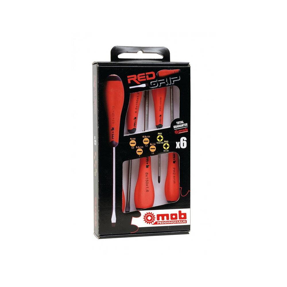 Jeu de 6 tournevis Redgrip fente + phillips MOB - Image 2