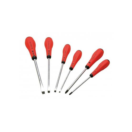 Jeu de 6 tournevis Redgrip fente + phillips MOB - Image 1