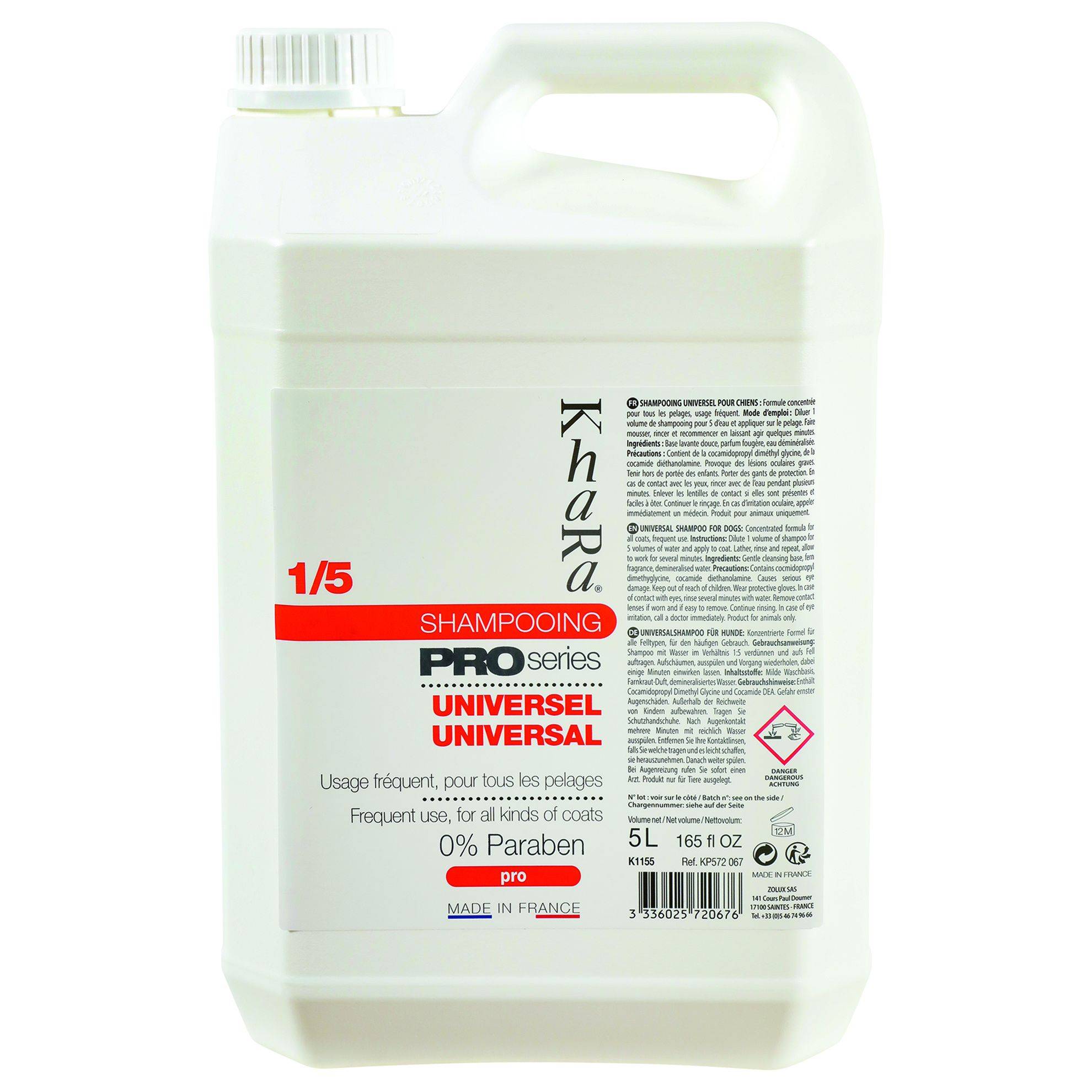 Shampooing Khara universel : 5 litres KHARA
