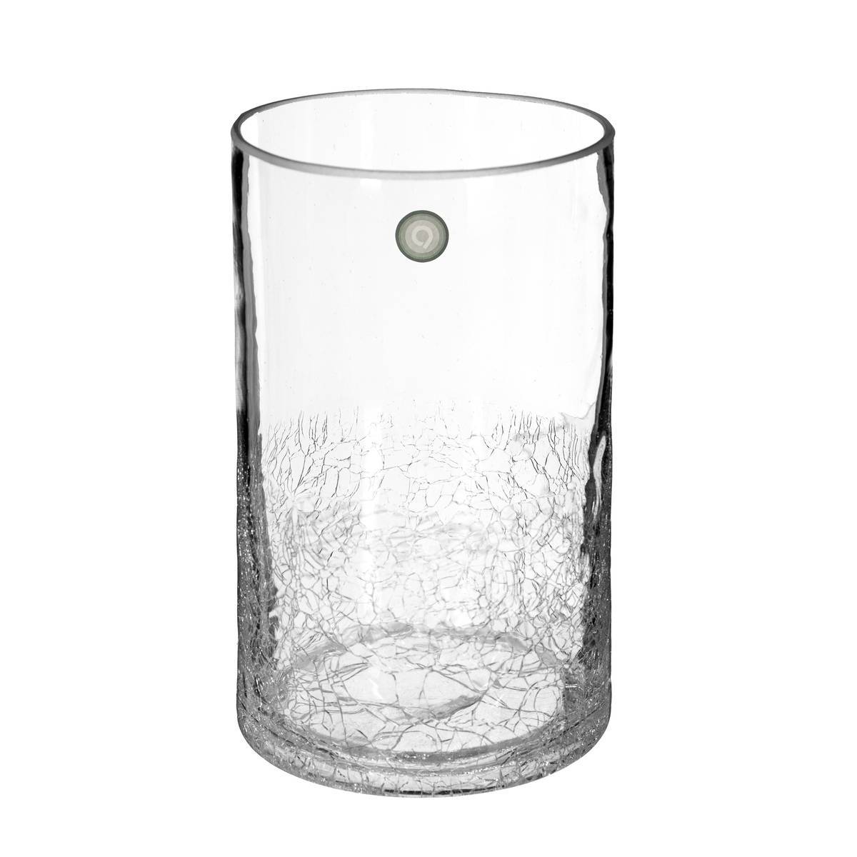 Atmosphera - Vase cylindre verre craquelé H20cm - Atmosphera Créateur d'intérieur - Imagen 1