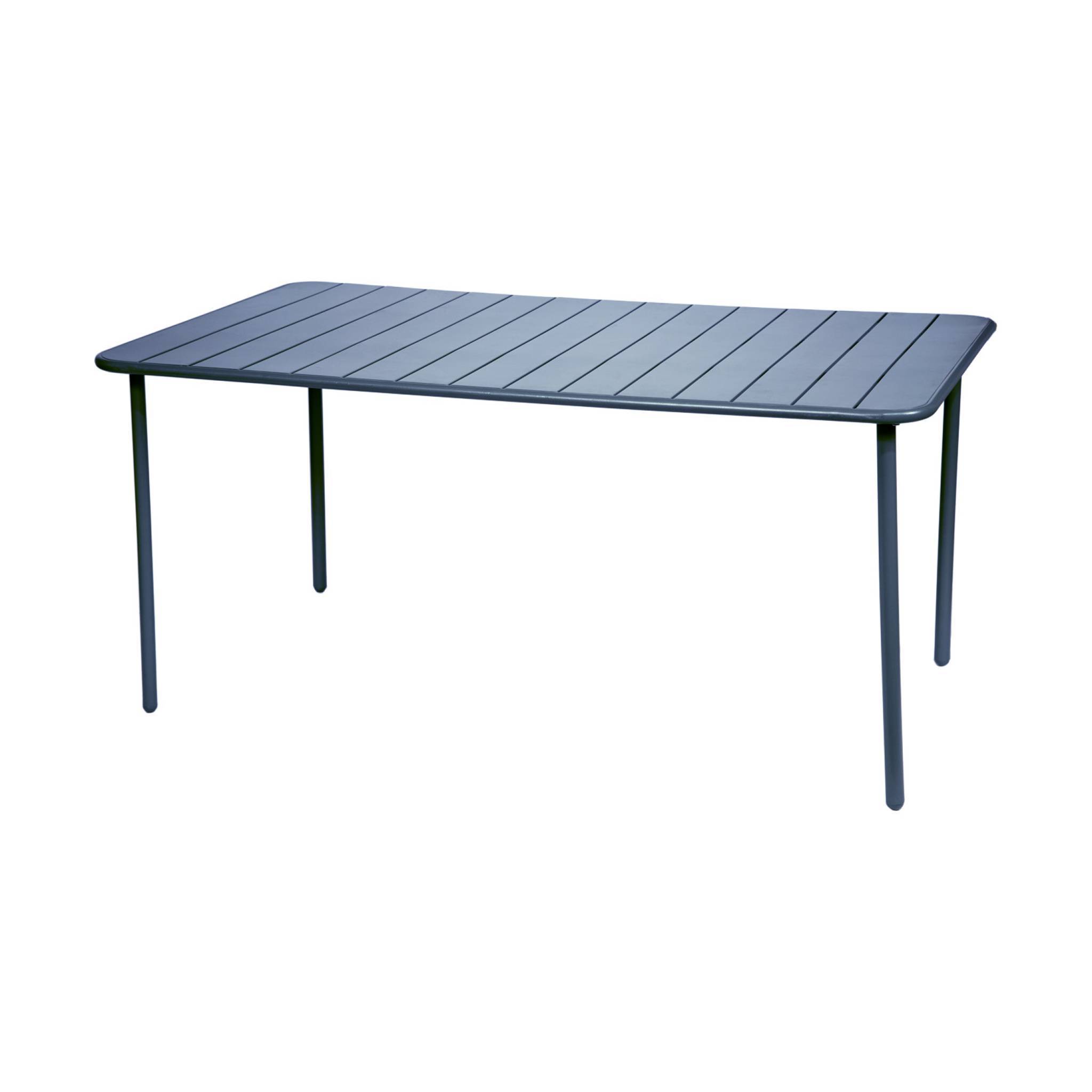 sweeek - Table de jardin métal + 6 assises bleu marine Amélia | sweeek - Image 6