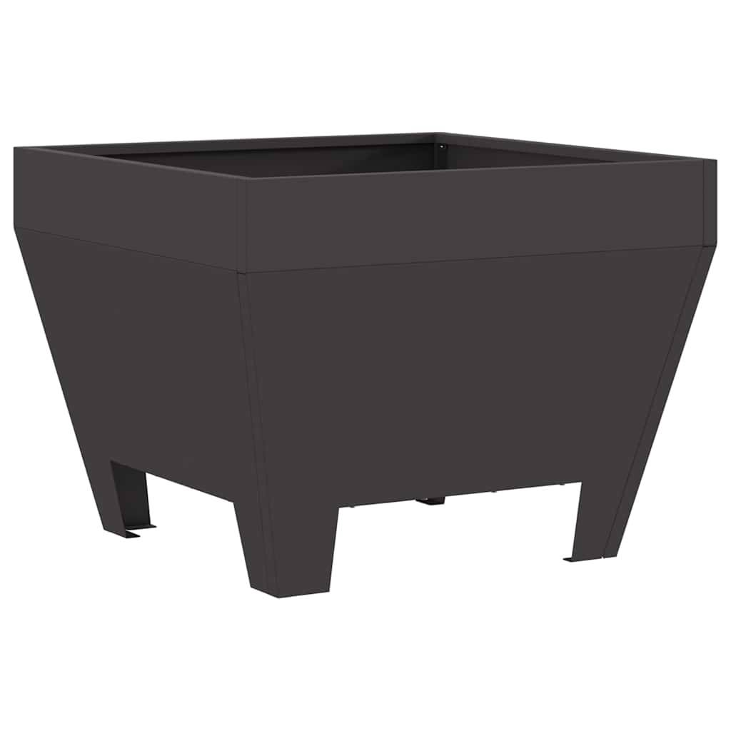 ComfortXL - Brasero carré foyer extérieur en acier pour jardin terrasse 50x38 cm Noir – ComfortXL Outdoor Living - Image 2