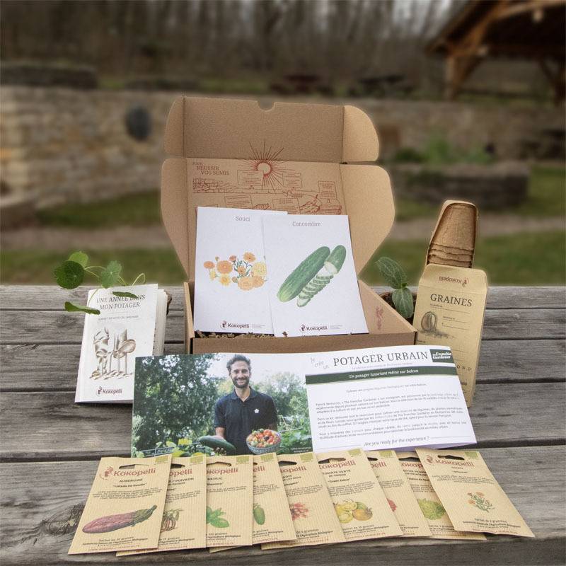 Box de graines bio Potager Urbain- Association Kokopelli - Imagen 1