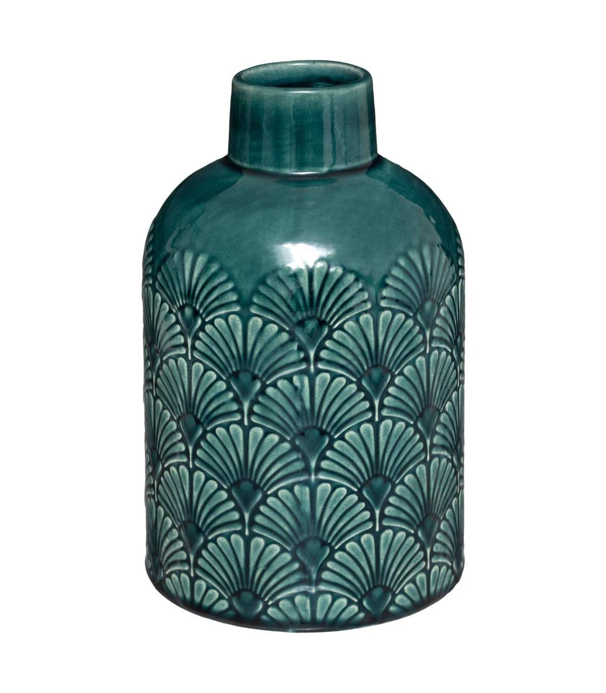 Vase en Céramique décor en relief H 21,7 cm - Imagen 1