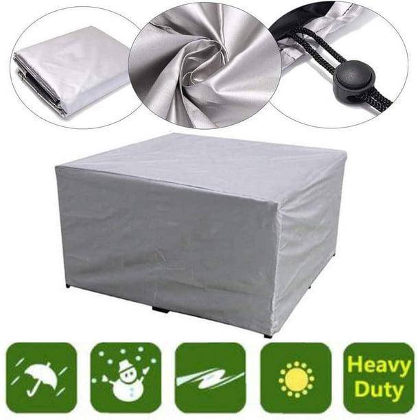 IntiMeg - Housse de protection rectangulaire pour table de jardin, imperméable, 210 x 140 x 80 cm IntiMeg - Image 2